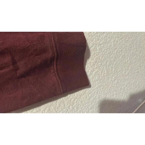 Pink Victoria Secret Burgundy Long Sleeve Sweatshirt - Picture 4 of 8